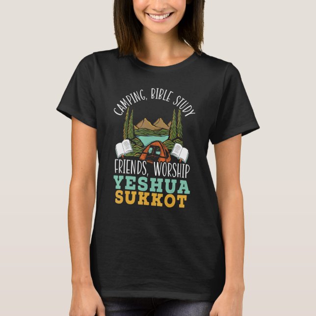 Happy Sukkot Day Lulav Palm Tree Israelite Jewish T-Shirt (Front)
