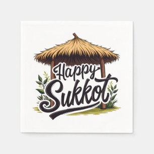 Happy Sukkot Jewish holiday Hanukkah Napkin