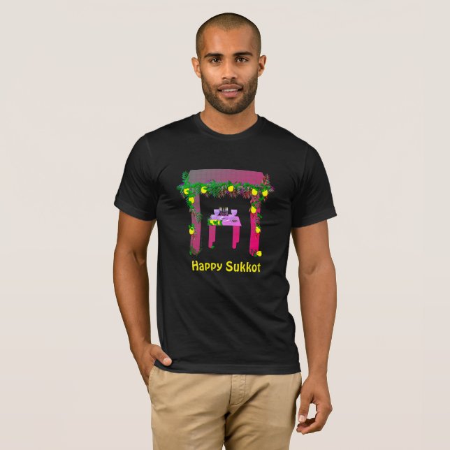 Happy Sukkot ,Personalised T-Shirt (Front Full)