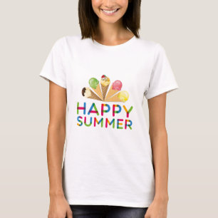 Happy Summer And Ice-Cream T-Shirt