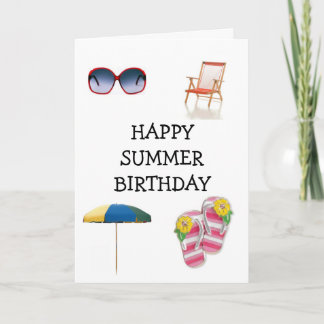 HAPPY ***SUMMER*** BIRTHDAY CARD