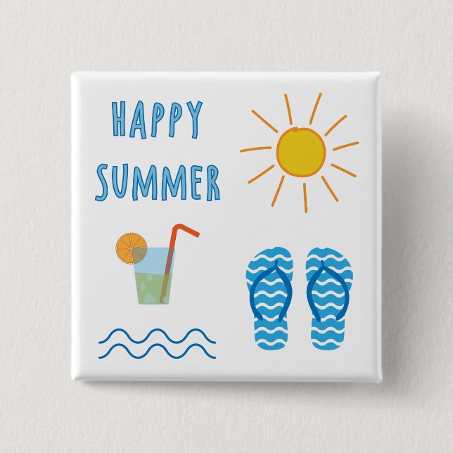 Happy Summer Button (Front)