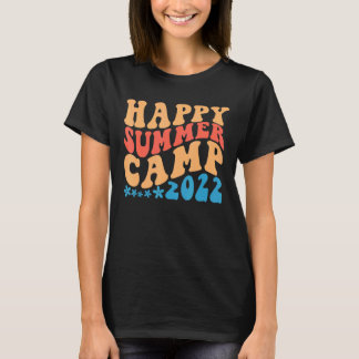 Happy Summer Camp For Kids Boys Girls Summer Camp T-Shirt