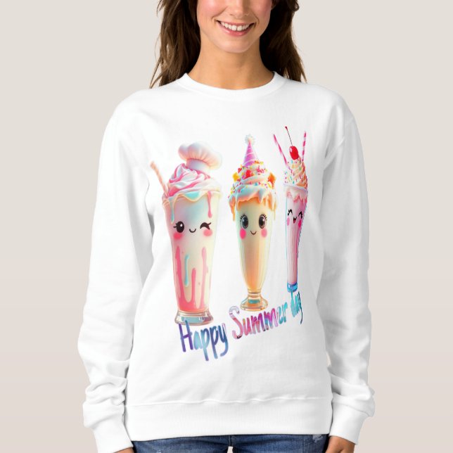 Happy Summer day  Sweatshirt (Front)