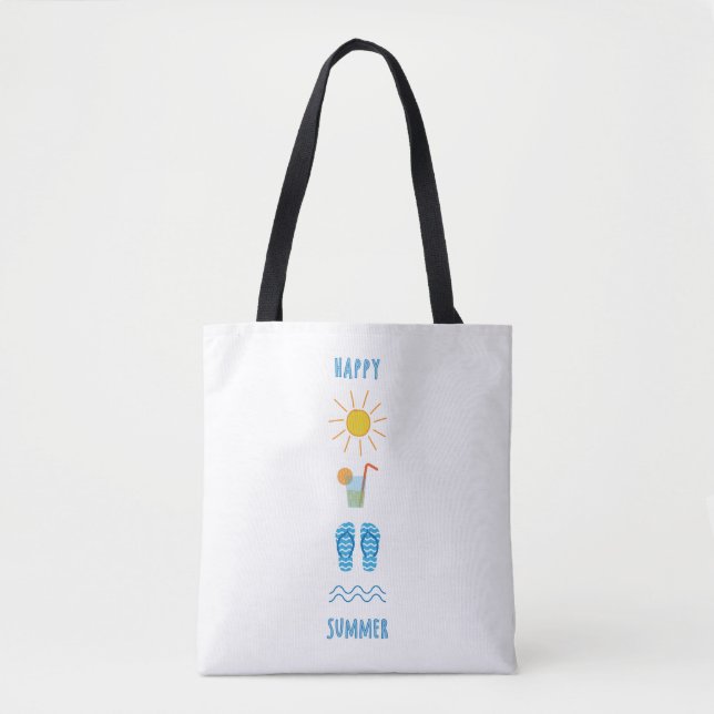 Happy Summer Tote Bag (Front)