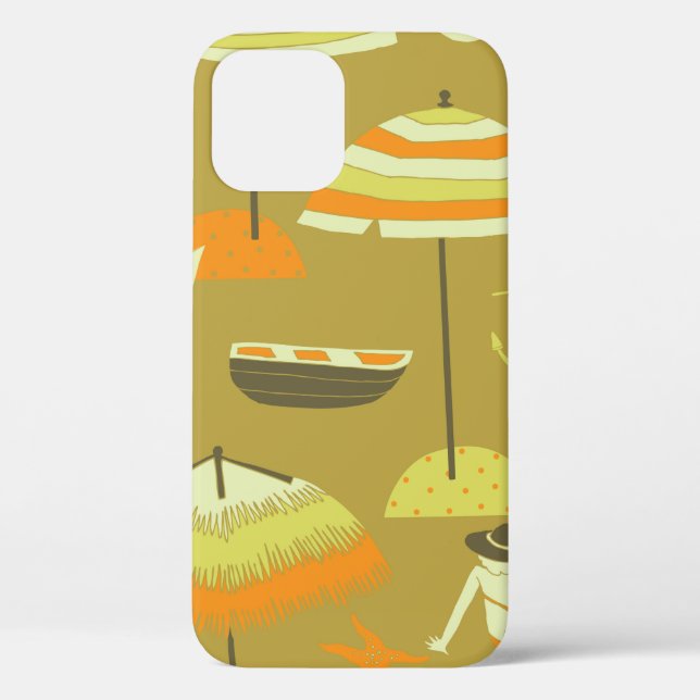 Happy Summertime Seamless Pattern Case-Mate iPhone Case (Back)