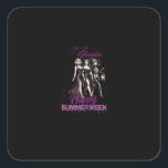 Happy Summerween Ghoul Girl Squad Square Sticker<br><div class="desc">The ghoul girl squad is here to party! Spooky,  sassy,  and made for group fun. Great for besties celebrating Halloween with sunshine.</div>