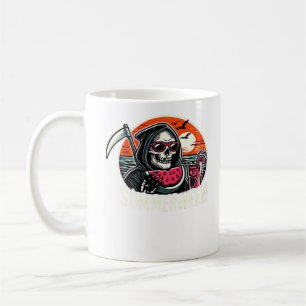 Happy Summerween Grim Reaper Watermelon Summer Hal Coffee Mug