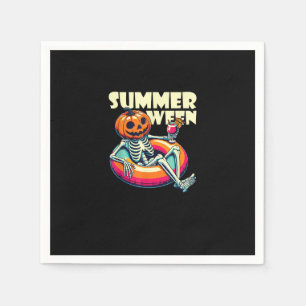 Happy Summerween Summer Halloween Chill Napkin
