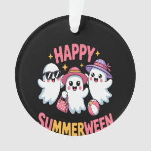 Happy Summerween Summer Halloween Funny Ornament