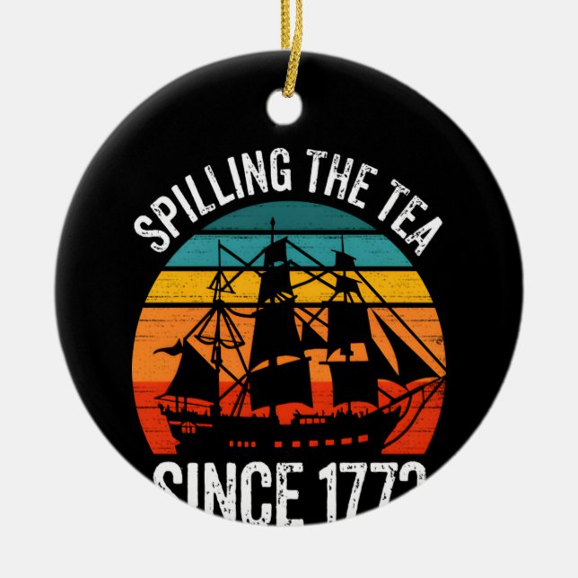 Happy Summerween Summer Halloween Holiday Beach Vi Ceramic Tree Decoration (Front)