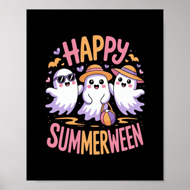 Happy Summerween Summer Halloween Poster (Front)