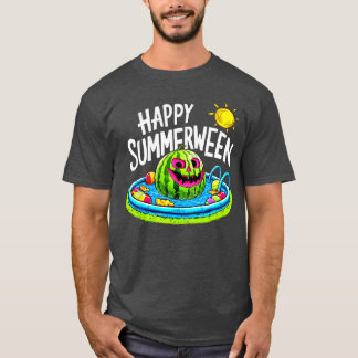 Happy Summerween Summer Watermelon Jackolantern Ha T-Shirt
