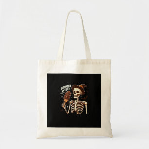 Happy Summerween Vibes Skeleton IceCream Summer Ha Tote Bag