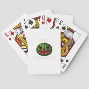 Happy Summerween Watermelon Jack O’ Lantern – Funn Playing Cards