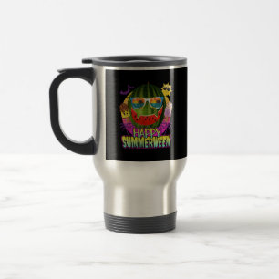 Happy Summerween Watermelon Jack O Lantern Summer Travel Mug
