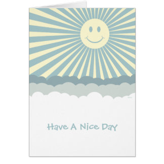 Happy Sun And Clouds