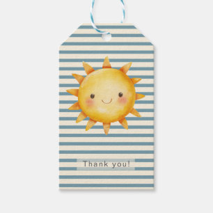 Happy Sun Baby Shower Thank You Note Tag
