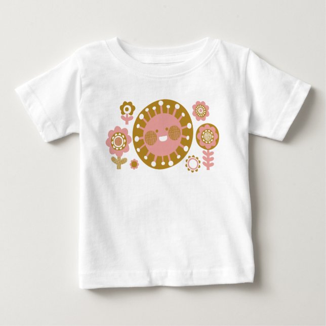 Happy Sun, Cute T shirt (Front)
