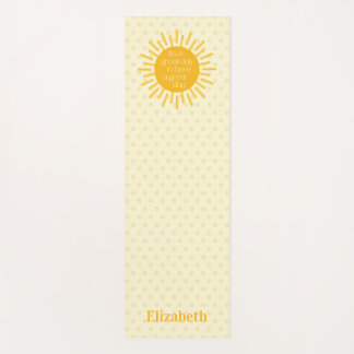 Happy Sun Great Day Morning Stretching Yoga Mat