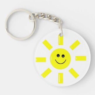 happy sun key ring