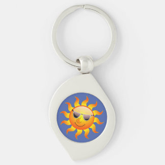 happy sun key ring