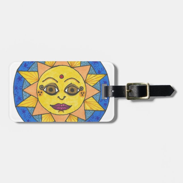 Happy Sun Luggage Tag (Front Horizontal)