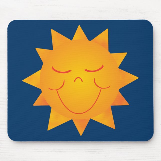 Happy Sun Mouse Pad (Front)