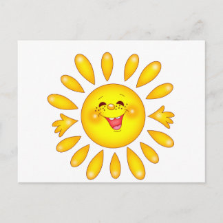 happy sun postcard