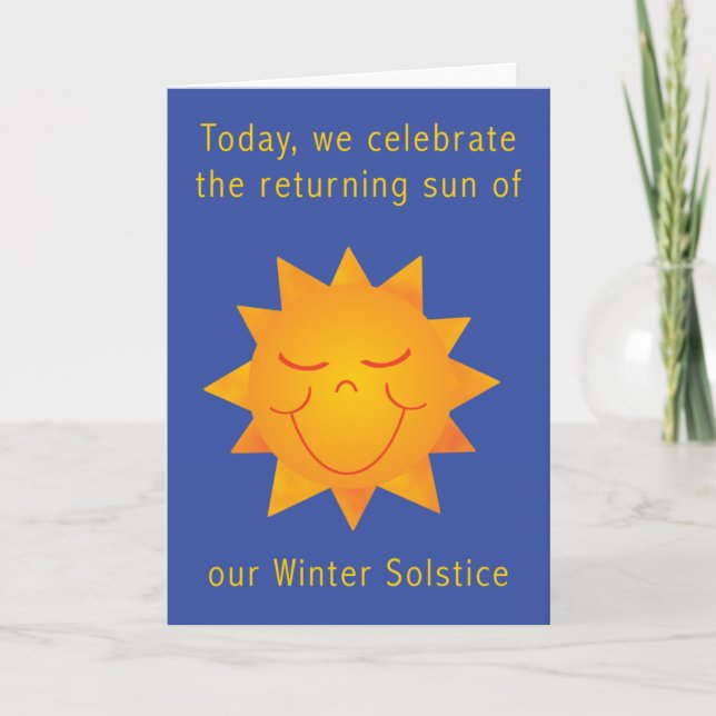 Happy Sun Solstice 2 Card (Front)
