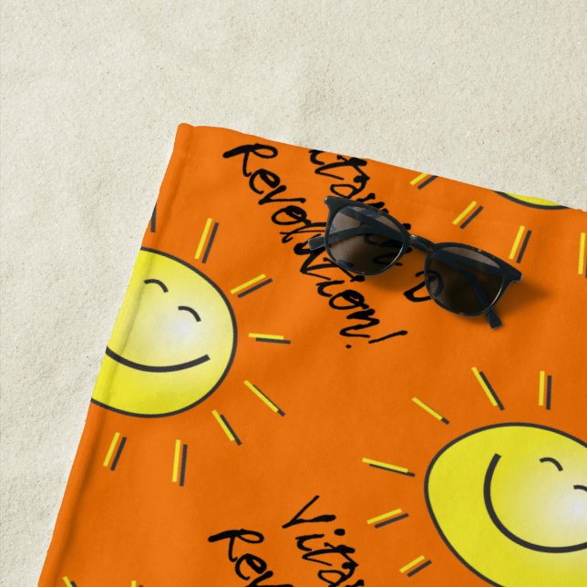 Happy Sun - Vitamin D Revolution Beach Towel (In Situ)