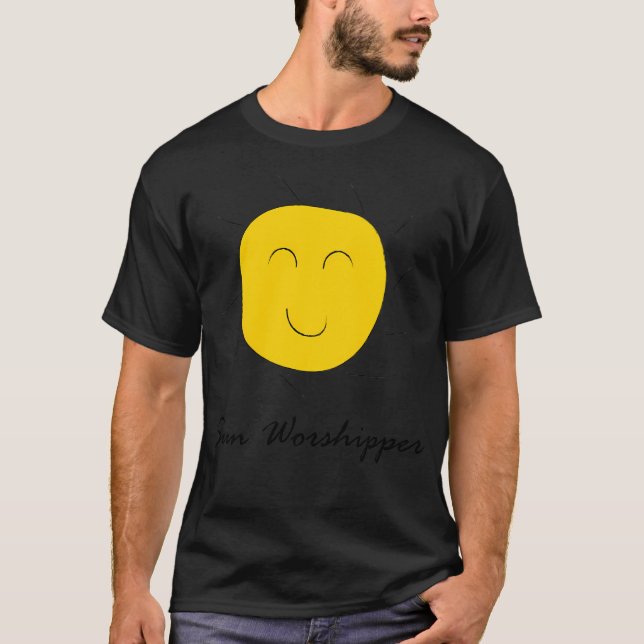 Happy Sun Worshipper D T-Shirt (Front)
