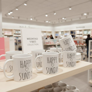 HAPPY SUNDAY COFFEE MUG