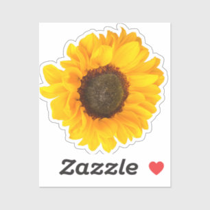 Happy sunflower     classic round sticker