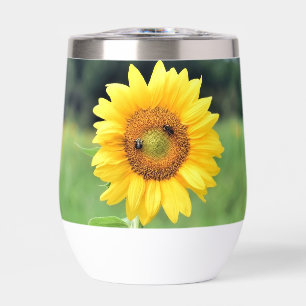 Happy Sunflower Thermal Tumbler