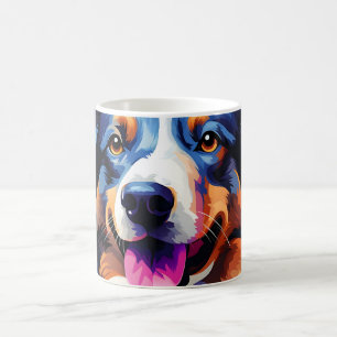 Happy Sunny Puppy Watercolor Coffee Mug
