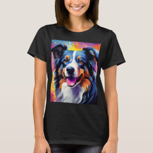 Happy Sunny Puppy Watercolor T-Shirt