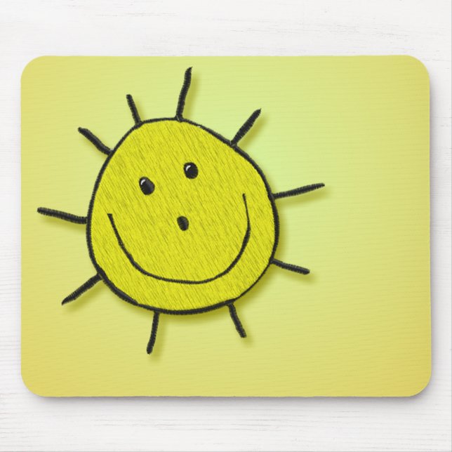Happy Sunshine Mouse Pad (Front)