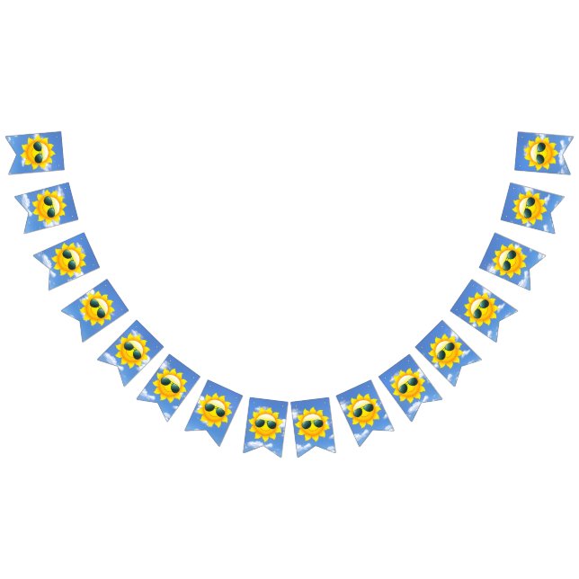 happy sunshine with sunglasses bunting  (All)