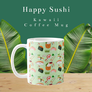 Happy Sushi Kawaii Coffee Mug