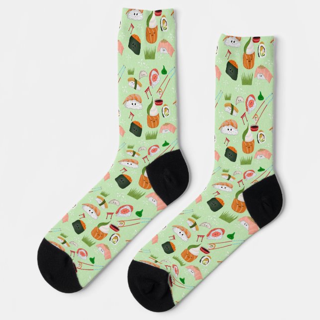  Happy Sushi Kawaii  Socks (Left)