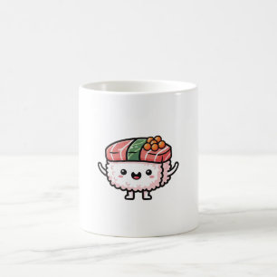 Happy Sushi Slice – Cute Kawaii Illustration Coffee Mug