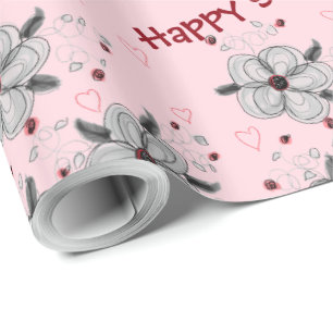 Happy Sweet 16 Pink Gift Wrap