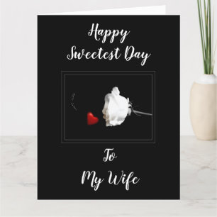 **HAPPY SWEETEST DAY* WIFE YOU MEAN WORLD TO ME CARD