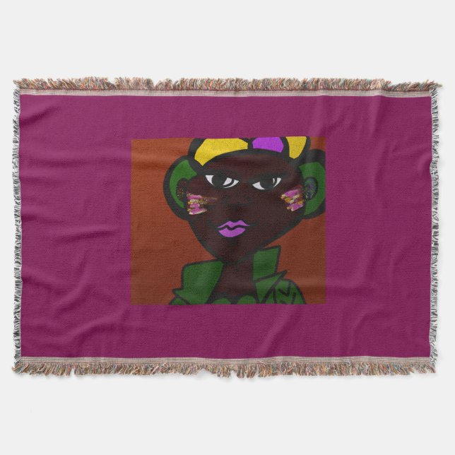 Happy Sweethearts' Day Throw Blanket (Front)