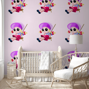 Happy Swinging Girl Wallpaper