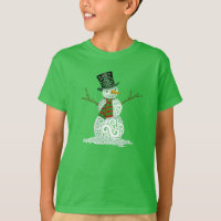 Happy Swirly Snowman 