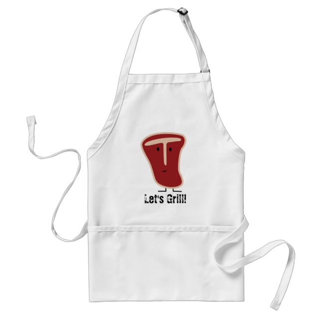 Happy T-bone Standard Apron (Front)
