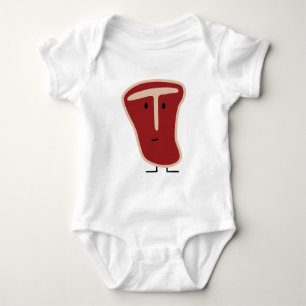 Happy T-bone steak Baby Bodysuit