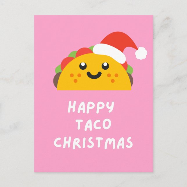 HAPPY TACO CHRISTMAS POSTCARD (Front)